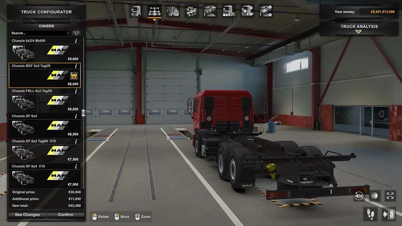 MAN F2000 BDF Exclusive Chassis v1.5.6 1.49 ETS2 - Euro Truck Simulator ...