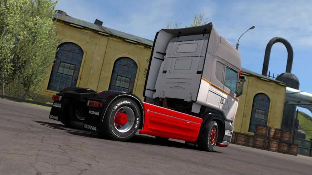 Scania RJL Red Grey Skin v1.0 ETS2 - Euro Truck Simulator 2 Mods ...