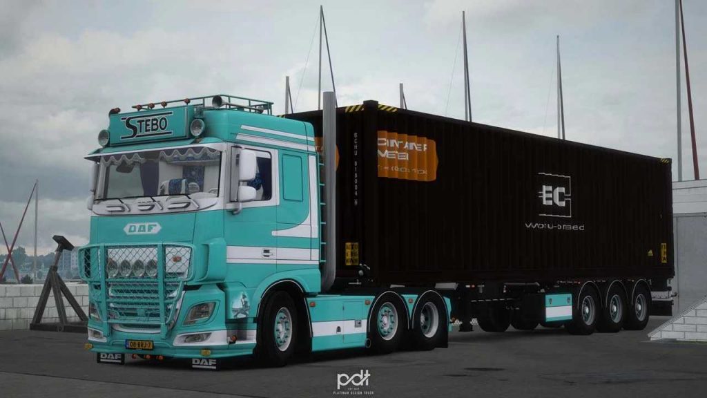 Daf XF 530 + Trailer Stebo Transport v2 1.49 ETS2 - Euro Truck ...